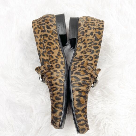 Stuart Weitzman Jeweled Leopard Print Suede Loafers - Picture 6 of 11